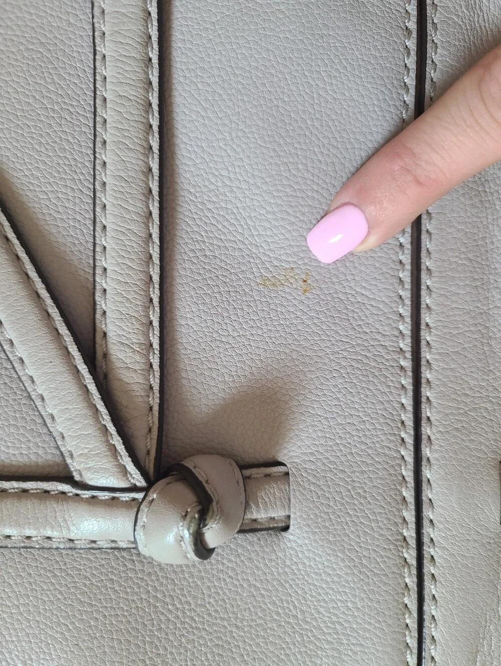 Kate Spade Gray Leather Tote Bag